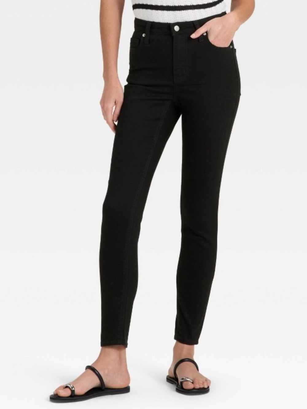 Universal Thread High-Rise Everyday Skinny Jeans Black Wash Size 10/30S